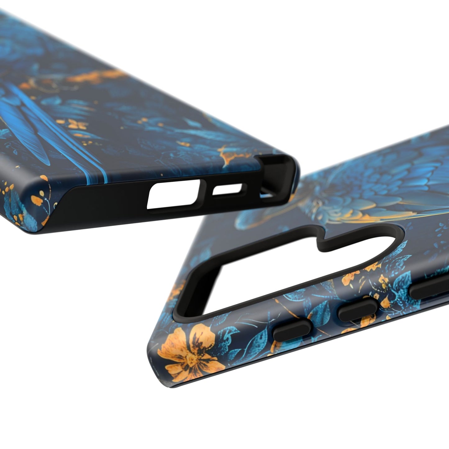 Tough Cases - Vibrant Blue Parrot Phone Case, Tropical Bird Phone Cover, Nature Lover Gift, Eco-Friendly Accessories, Unique Wildlife Decor