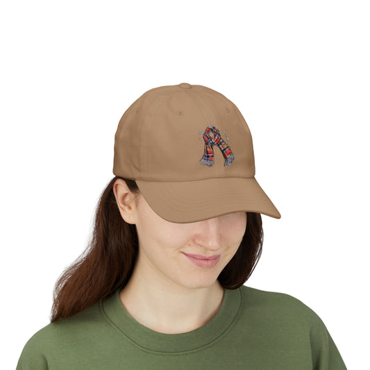 Classic Knitted Scarf Dad Cap | Casual Summer Hat, Unisex Baseball Cap, Gift for Dad, Outdoor Accessory, Dad Apparel