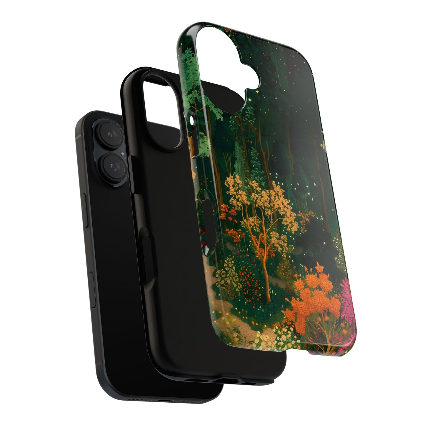 Nature-Inspired Phone Case, Floral Design, Tough iPhone Cover, Gift for Nature Lovers, Colorful Phone Accessory