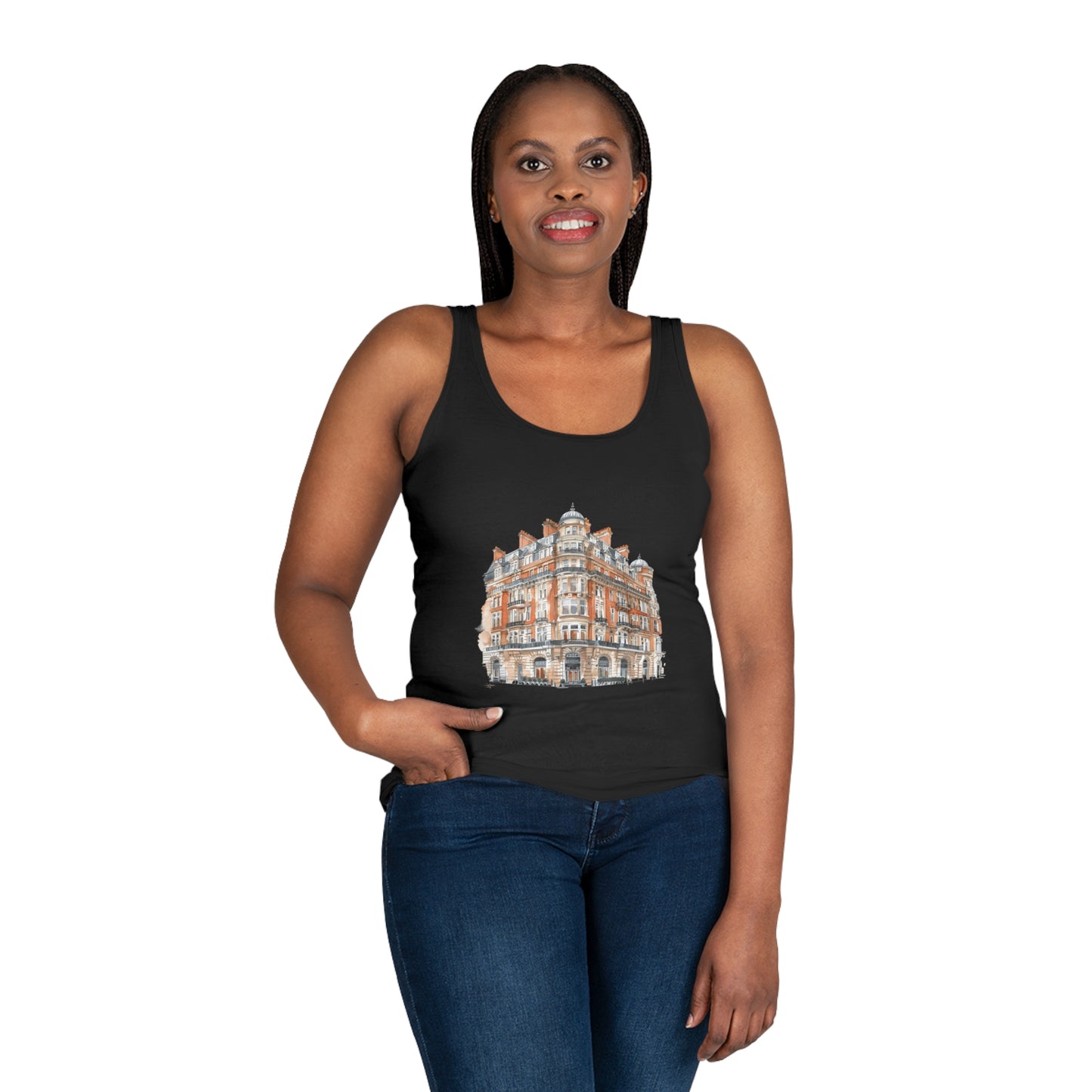Women's Tank Top - Trendy Vintage Building