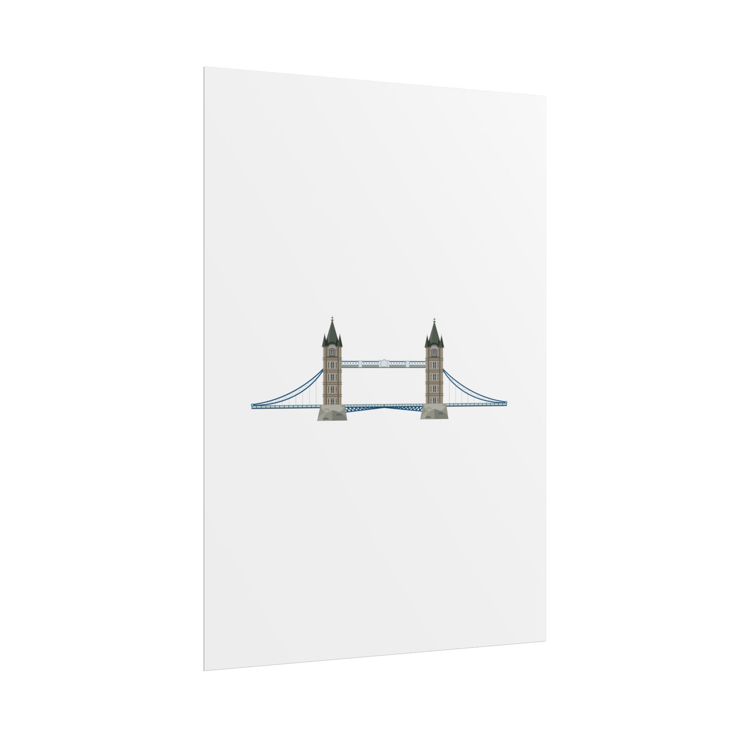 Tower Bridge Rolled Poster, London City Decor, Wall Art, Gift for Travelers, Home Aesthetic, UK Wall Art