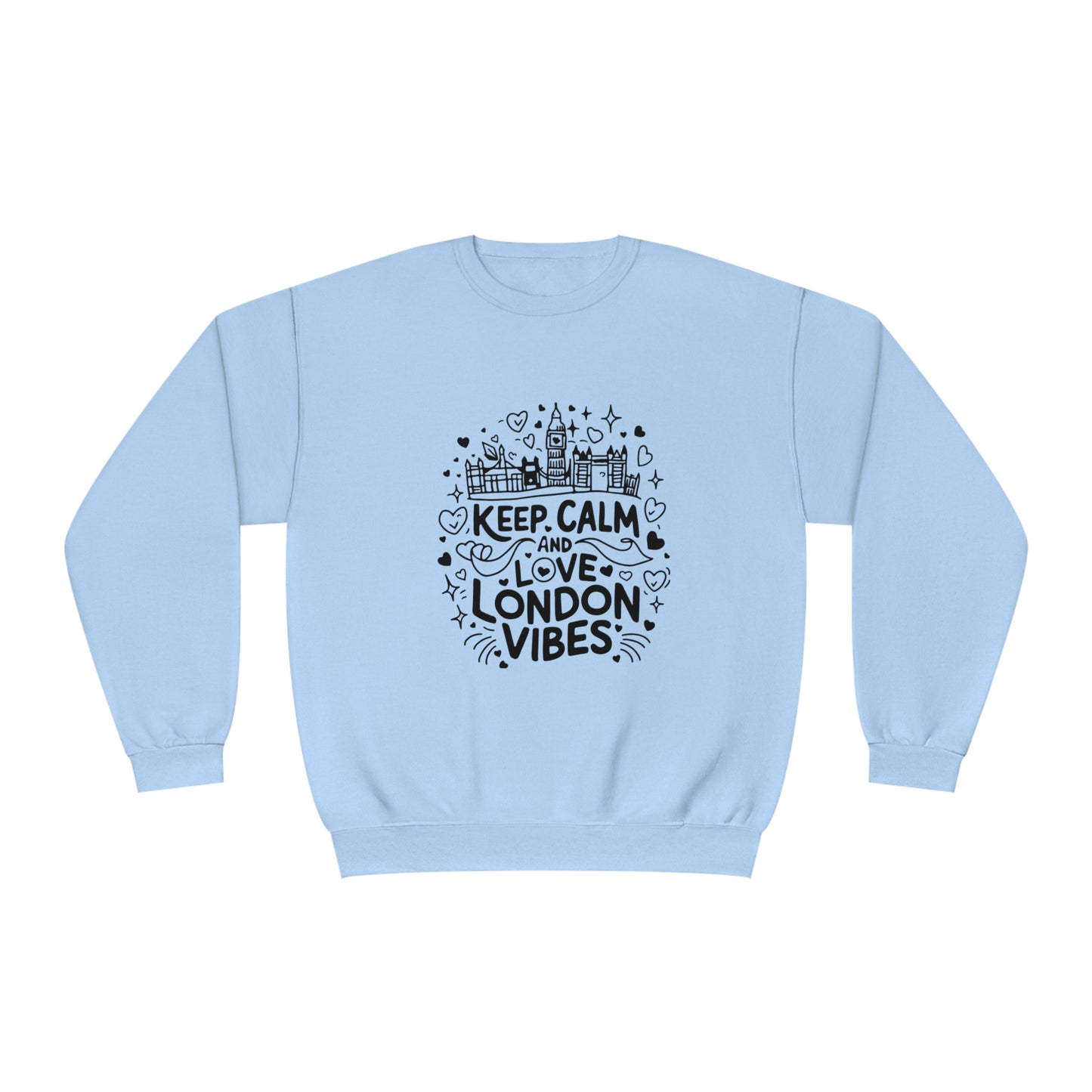 Unisex NuBlend® Crewneck Sweatshirt - Keep Calm and Love London Vibes