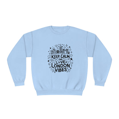 Unisex NuBlend® Crewneck Sweatshirt - Keep Calm and Love London Vibes