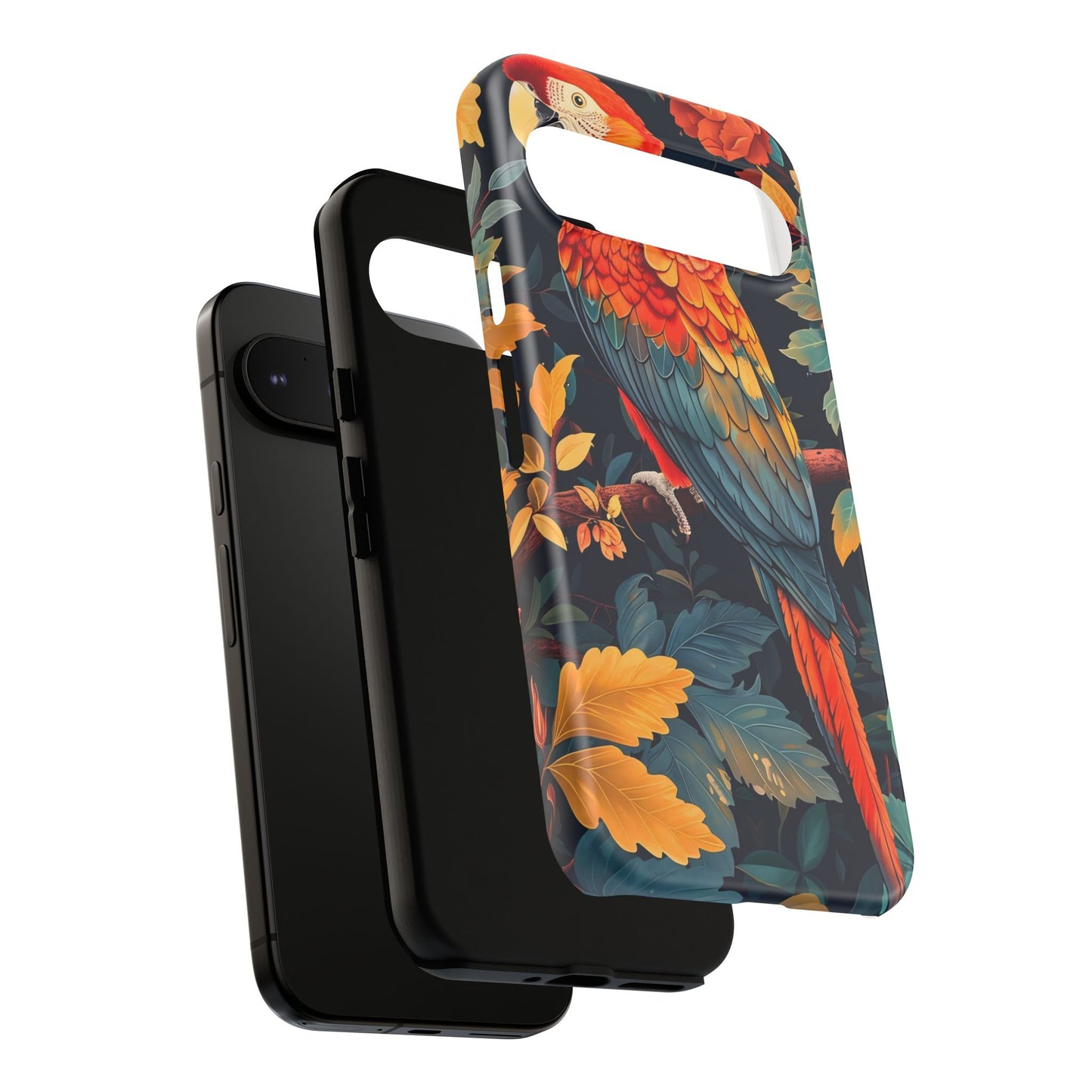 Vibrant Parrot Phone Case - Tough, Stylish, Nature-Inspired, Tropical, Wildlife, Perfect Gift, Summer Vibes