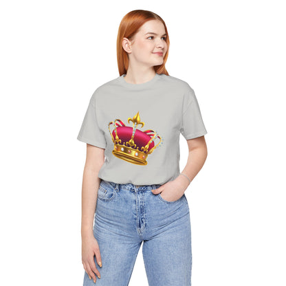Unisex Jersey Short Sleeve Tee - British Royal Crown Design - Iconic Symbol of Monarchy