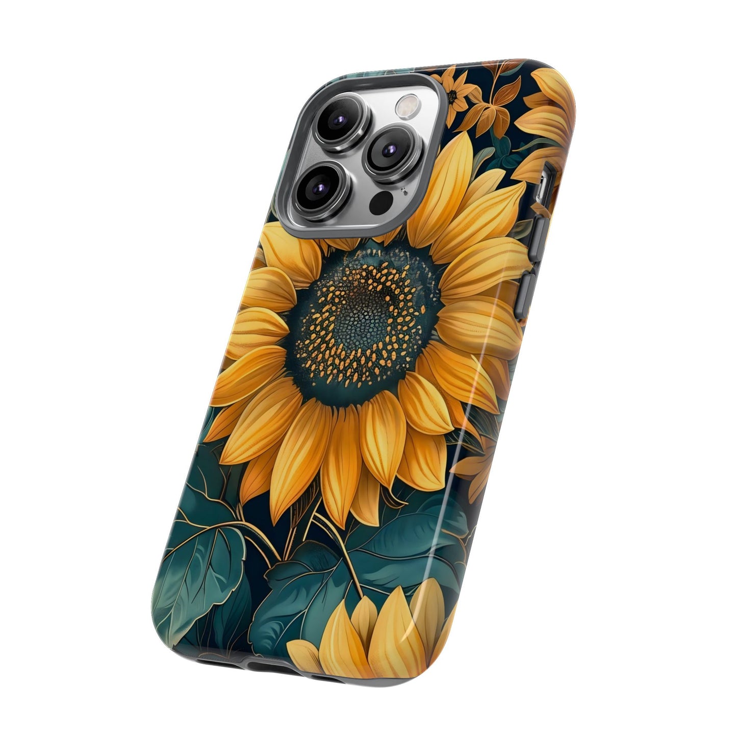 Sunflower Phone Case - Bright Floral Design, Stylish Tough Cover for Sunflower Lovers, Gift for Plant Enthusiasts, Mom Gift, Nature Lovers