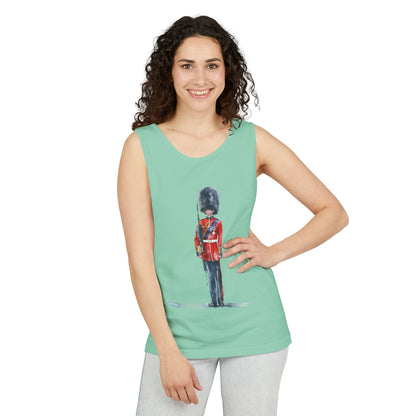 Unisex Garment-Dyed Tank Top - British Royal Guard - Iconic Symbol of Tradition and Honor