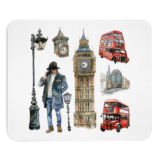Charming London Mouse Pad, Vintage London Aesthetic Home Office Decor, Gift for Travelers, Desktop Accessories, Workstation [...]