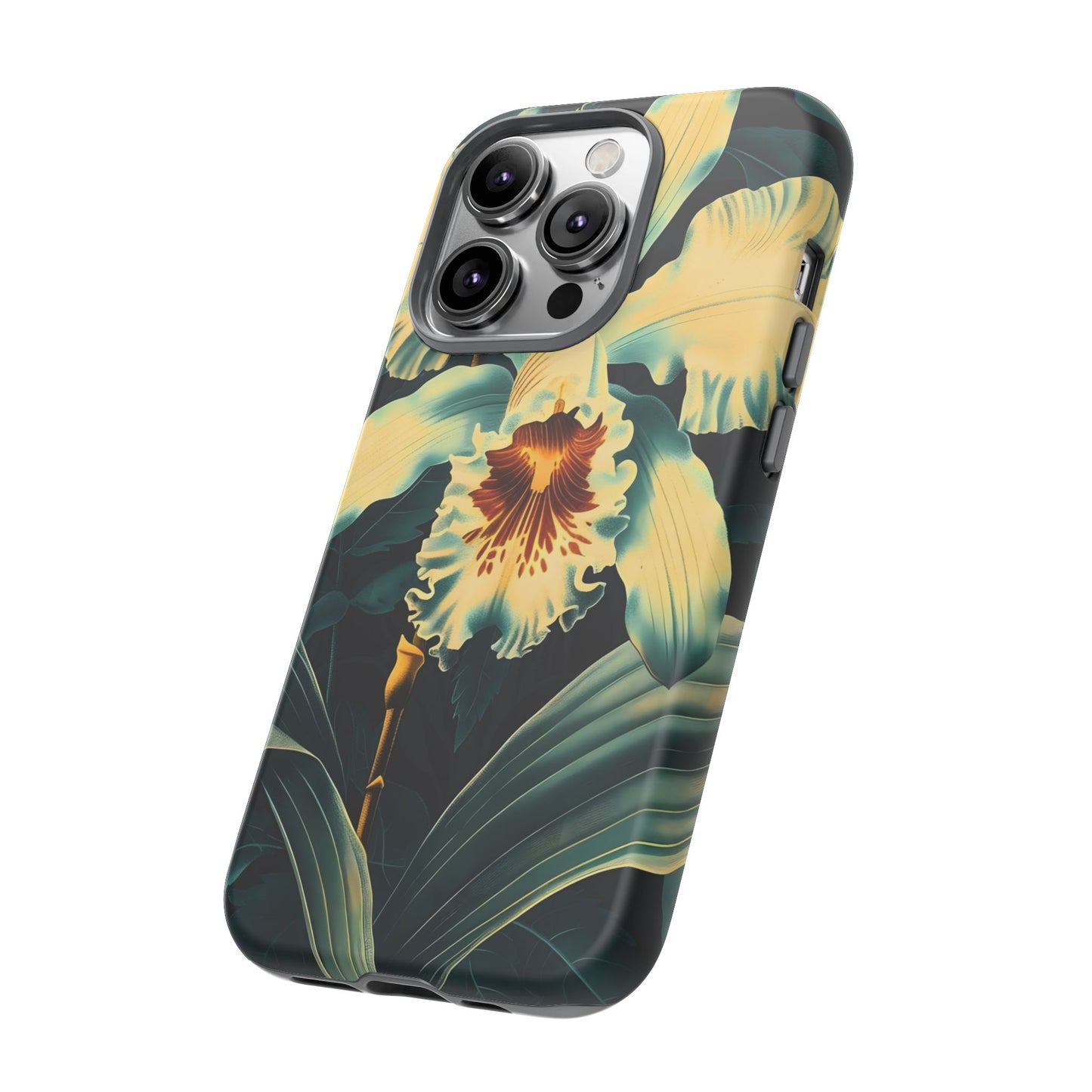 Floral Phone Case - Tough Cases with Orchid Design, Durable Smartphone Cover for Nature Lovers, Floral Gift for Her, Botanical [...]