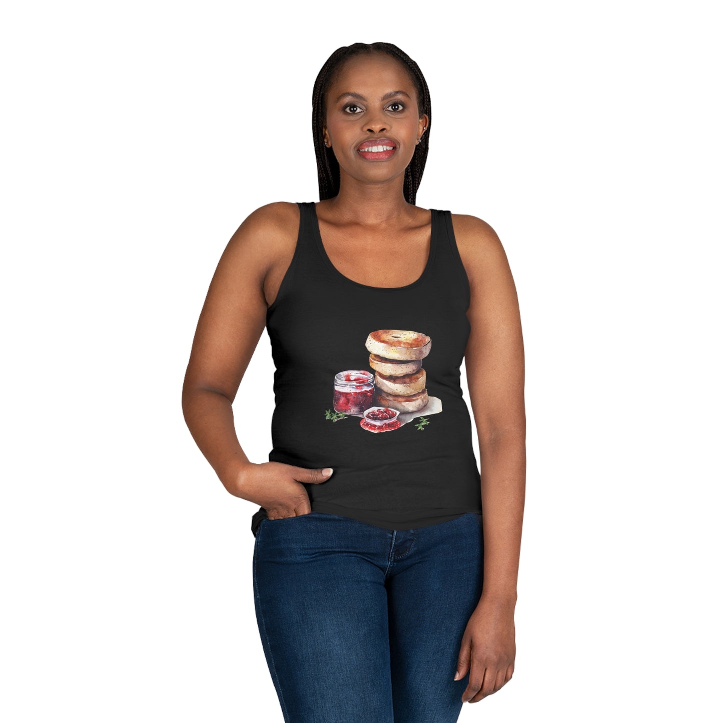Women's Tank Top - Watercolor Culinary Art - Food Illustration