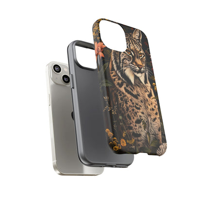 Wildlife Phone Case with Lynx Design, Tough Cases, Animal Lovers Gift, Nature Inspired Accessories, Unique Tech Protection