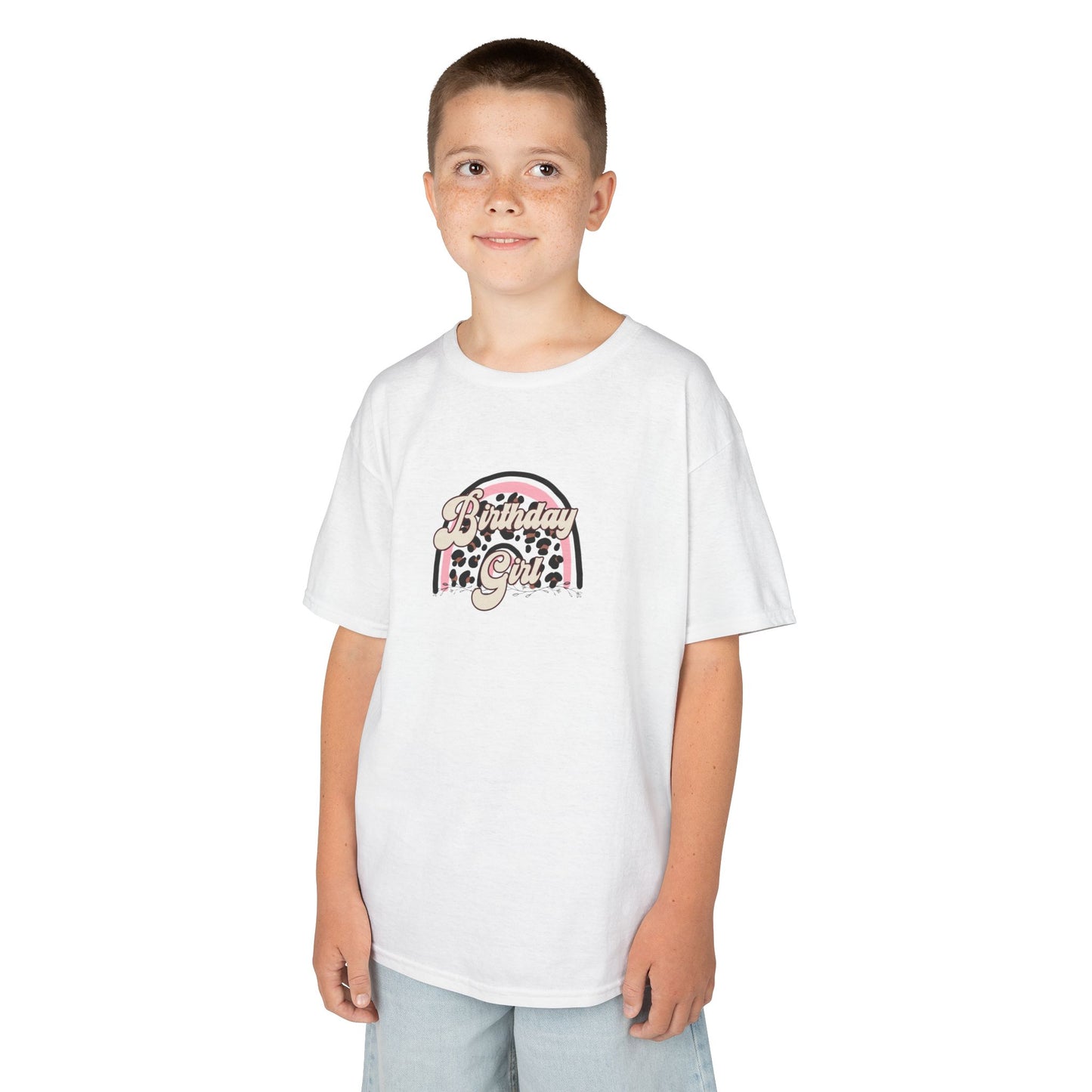 Kids Heavy Cotton™ Tee - Birthday Girl - Perfect for Celebrations!