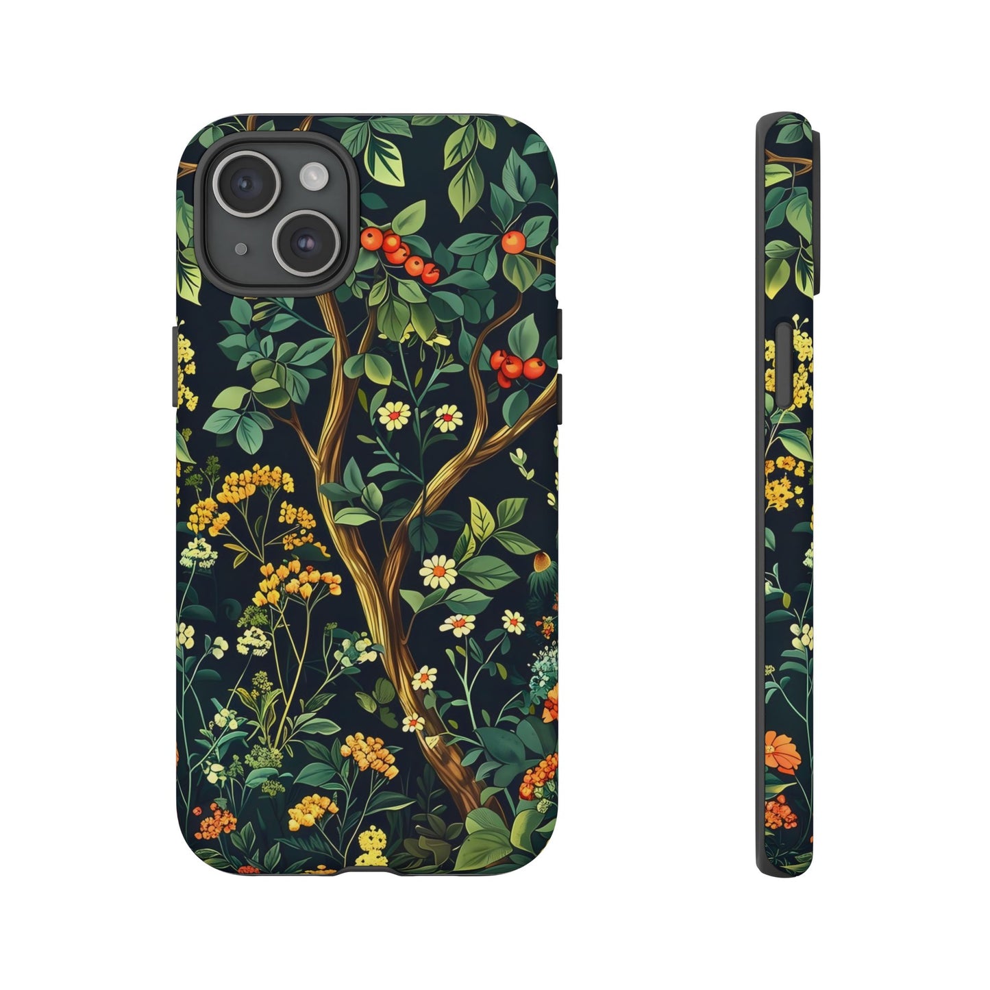Floral iPhone Case, Nature Inspired Tough Case, Botanical Phone Cover, Eco-Friendly Gift, Unique Floral Design