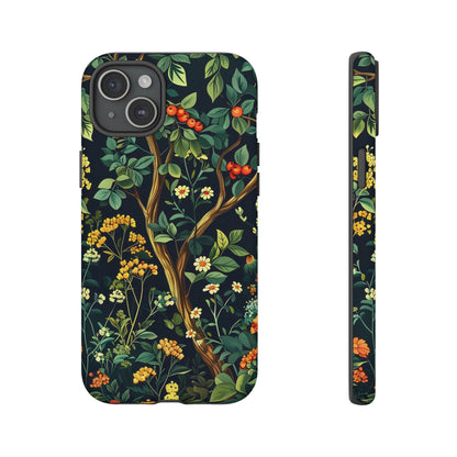 Floral iPhone Case, Nature Inspired Tough Case, Botanical Phone Cover, Eco-Friendly Gift, Unique Floral Design