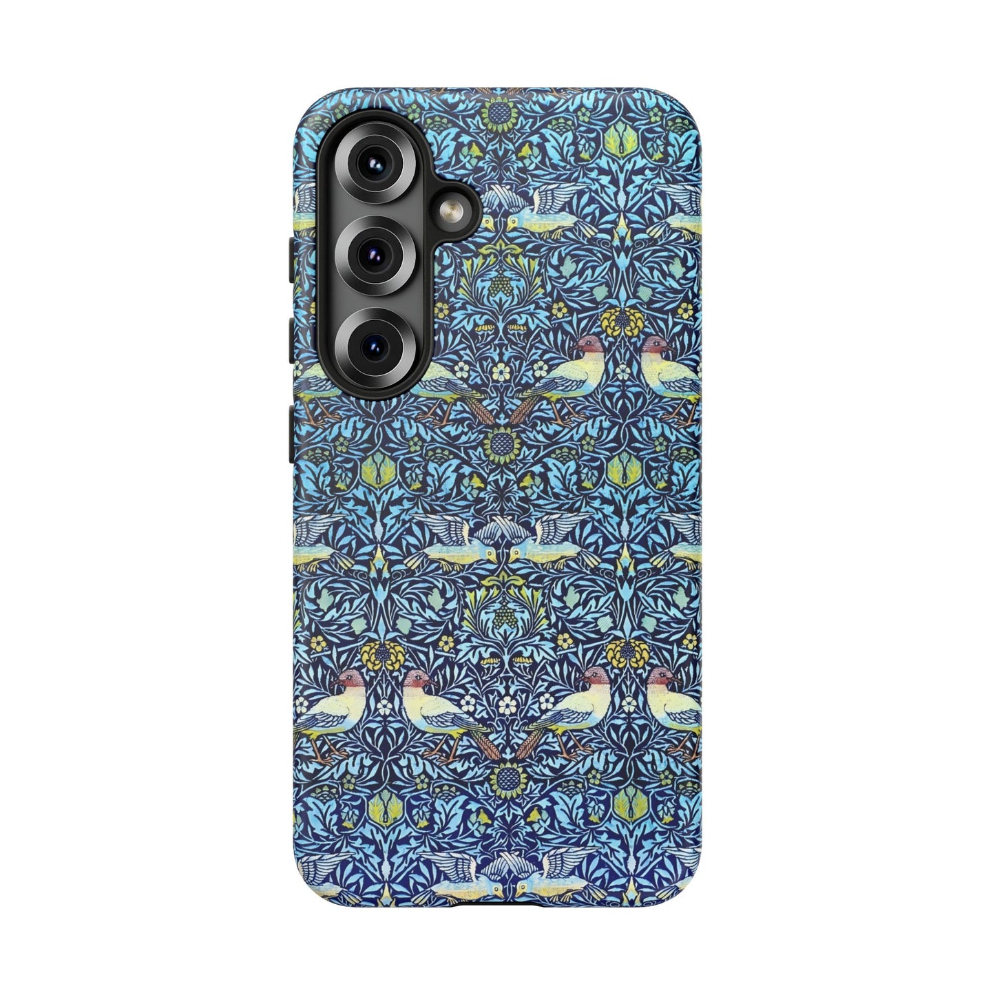 Bird and Floral Pattern Phone Case, Tough Cases, Gift for Nature Lovers, Eco-friendly, Custom Phone Accessories, All-Occasion