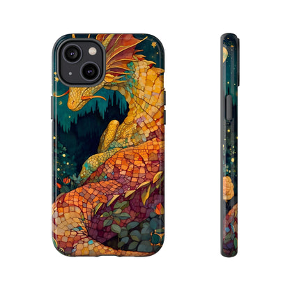 Dragon Art Phone Case, Tough Phone Cover, Fantasy Gift, Unique Mobile Accessory, Dragon Lover Gift, Stylish Protection