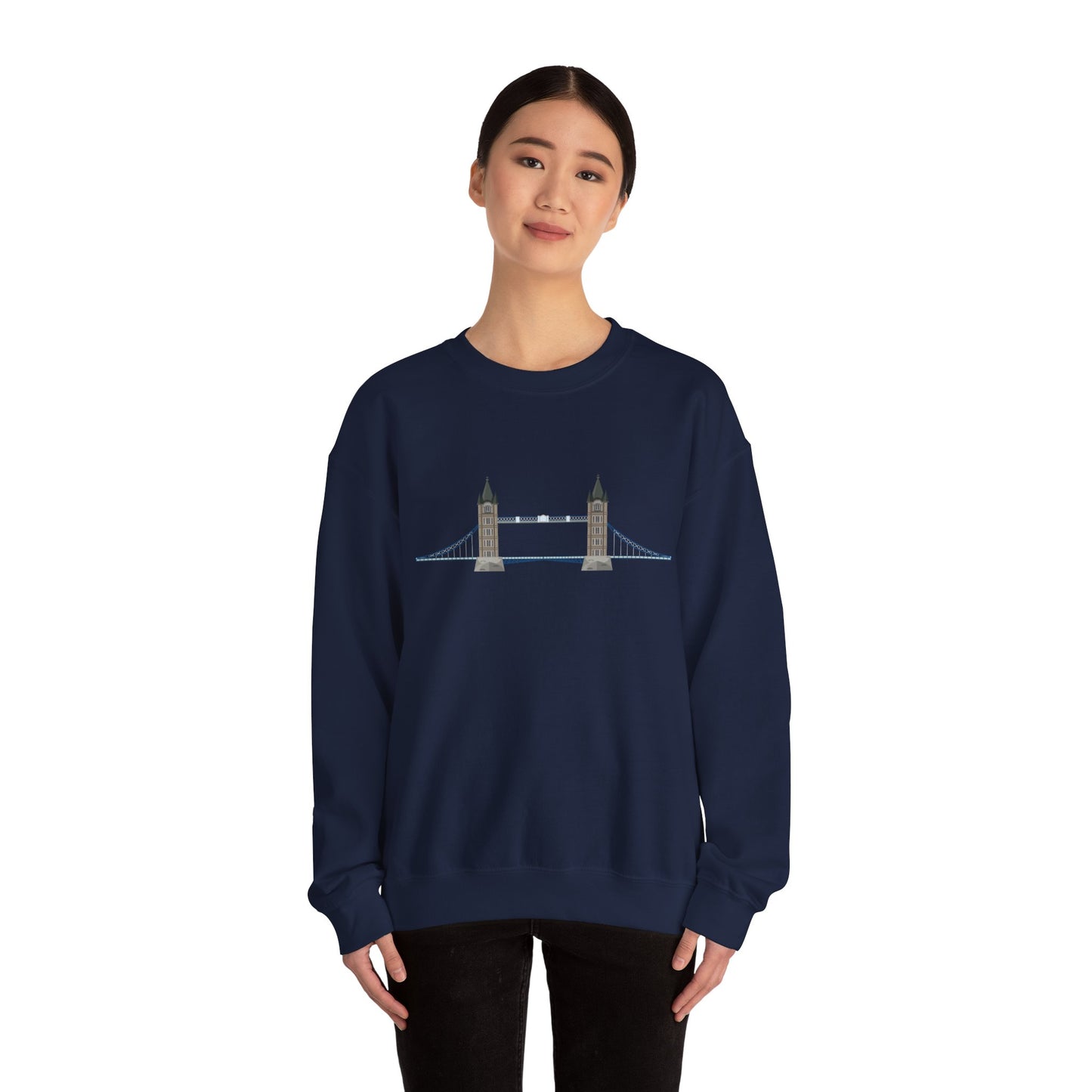 Unisex Heavy Blend™ Crewneck Sweatshirt - Tower Bridge - Iconic London Landmark