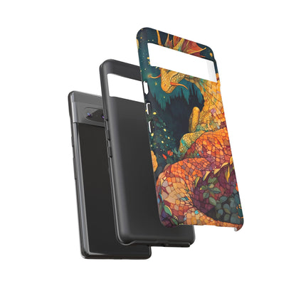 Dragon Art Phone Case, Tough Phone Cover, Fantasy Gift, Unique Mobile Accessory, Dragon Lover Gift, Stylish Protection