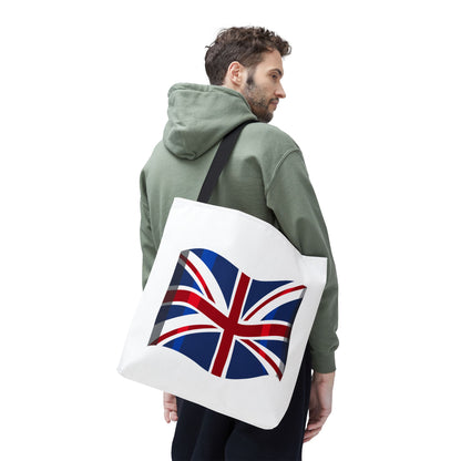 Union Jack Tote Bag, Stylish Reusable Shopping Bag, British Flag Carryall, Eco-Friendly Beach Tote, Gift for Travelers