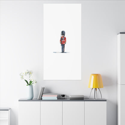 Royal Guard Canvas Art Print, British Soldier Wall Decor, Home Decoration, Gift for History Lovers, Art for Offices, Unique Wall Gallery