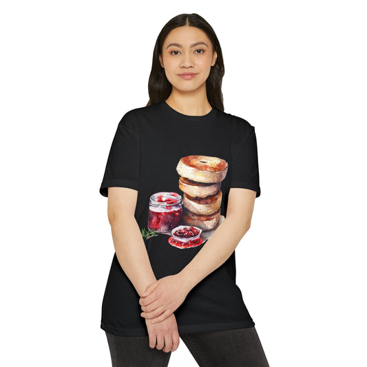 Unisex CVC Jersey T-shirt - From Pies to Puddings - Classic British Dishes