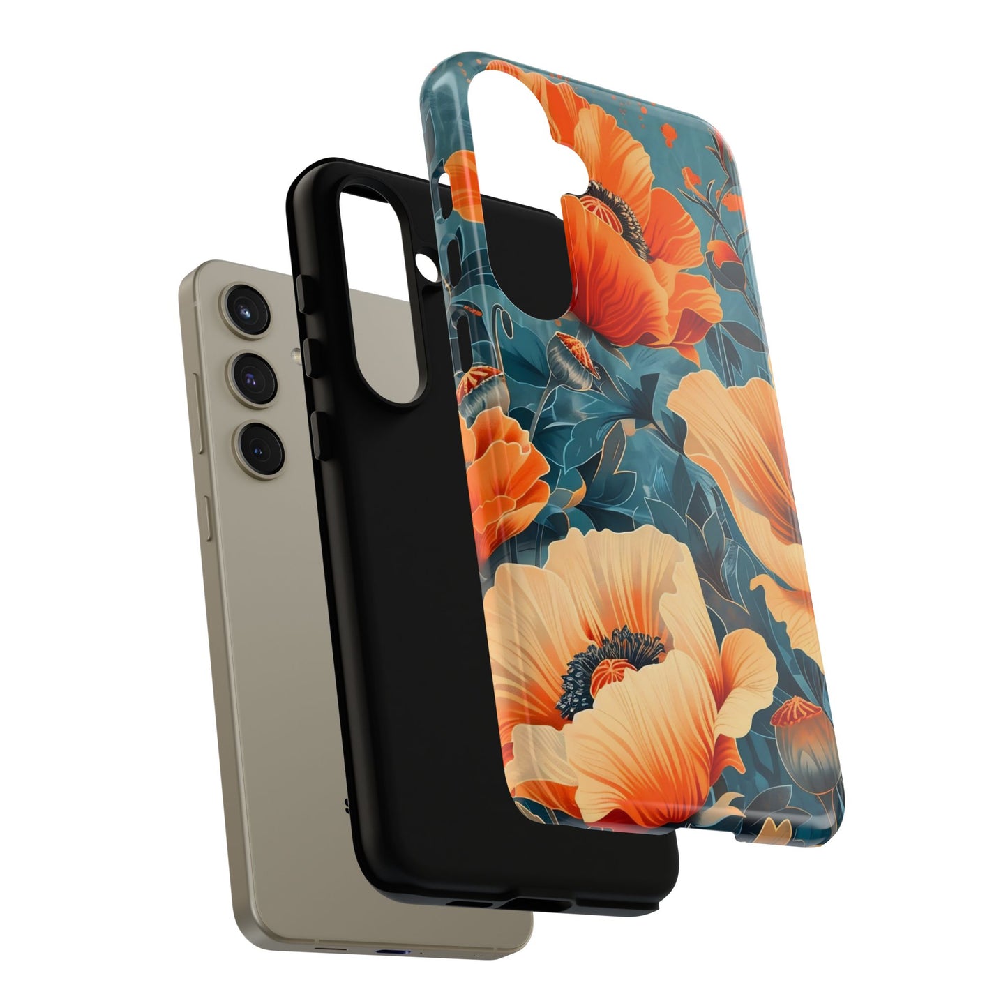 Floral Phone Case, Tough Cases for Protection and Style, Spring Aesthetic, Gift for Her, Phone Accessory for Nature Lovers