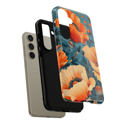 Floral Phone Case, Tough Cases for Protection and Style, Spring Aesthetic, Gift for Her, Phone Accessory for Nature Lovers