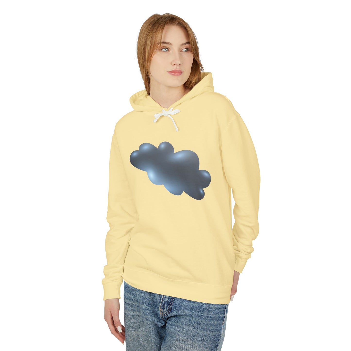 Unisex Lightweight Hooded Sweatshirt - Serene Cloudscape - Dreamy Cloud