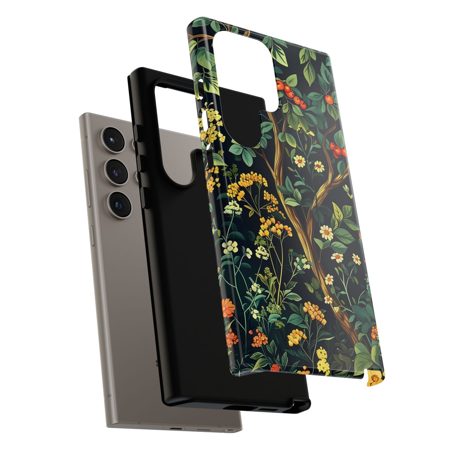 Floral iPhone Case, Nature Inspired Tough Case, Botanical Phone Cover, Eco-Friendly Gift, Unique Floral Design