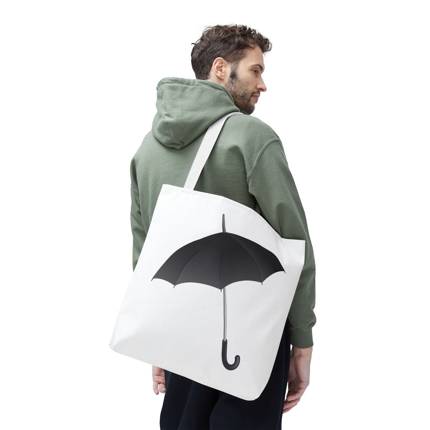 Stylish Umbrella Tote Bag, Unique Shopper, Gift for Her, Rainy Day Essential, Eco-Friendly Bag, Everyday Use