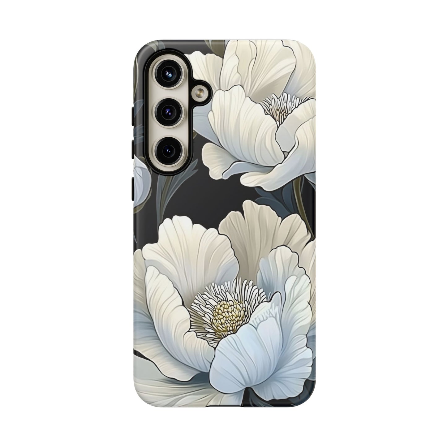 Floral Phone Case, Tough Cases for Women, Stylish Phone Cover, Floral Design Phone Protector, Nature Inspired Tech Accessories