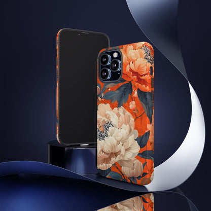 Floral Tough Case, Durable Floral Phone Case, Stylish Protection Case, Gift for Her, Spring Accessories, Mother’s Day Gift