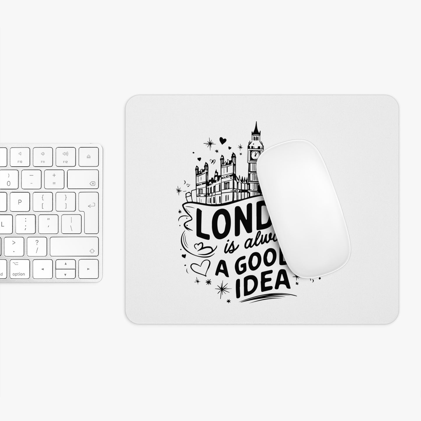 London-Inspired Mouse Pad: Stylish Desk Accessory, Gift for Travel Lovers, Office Decor, Inspirational Gift, Unique Mouse Mat