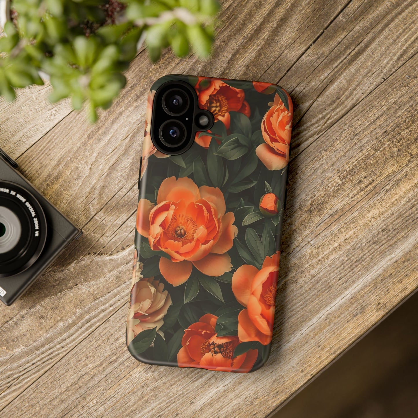 Stylish Floral Phone Case, Tough Cases, Floral Phone Cover, Gift for Her, Spring Accessories, Mother's Day, Phone Protection