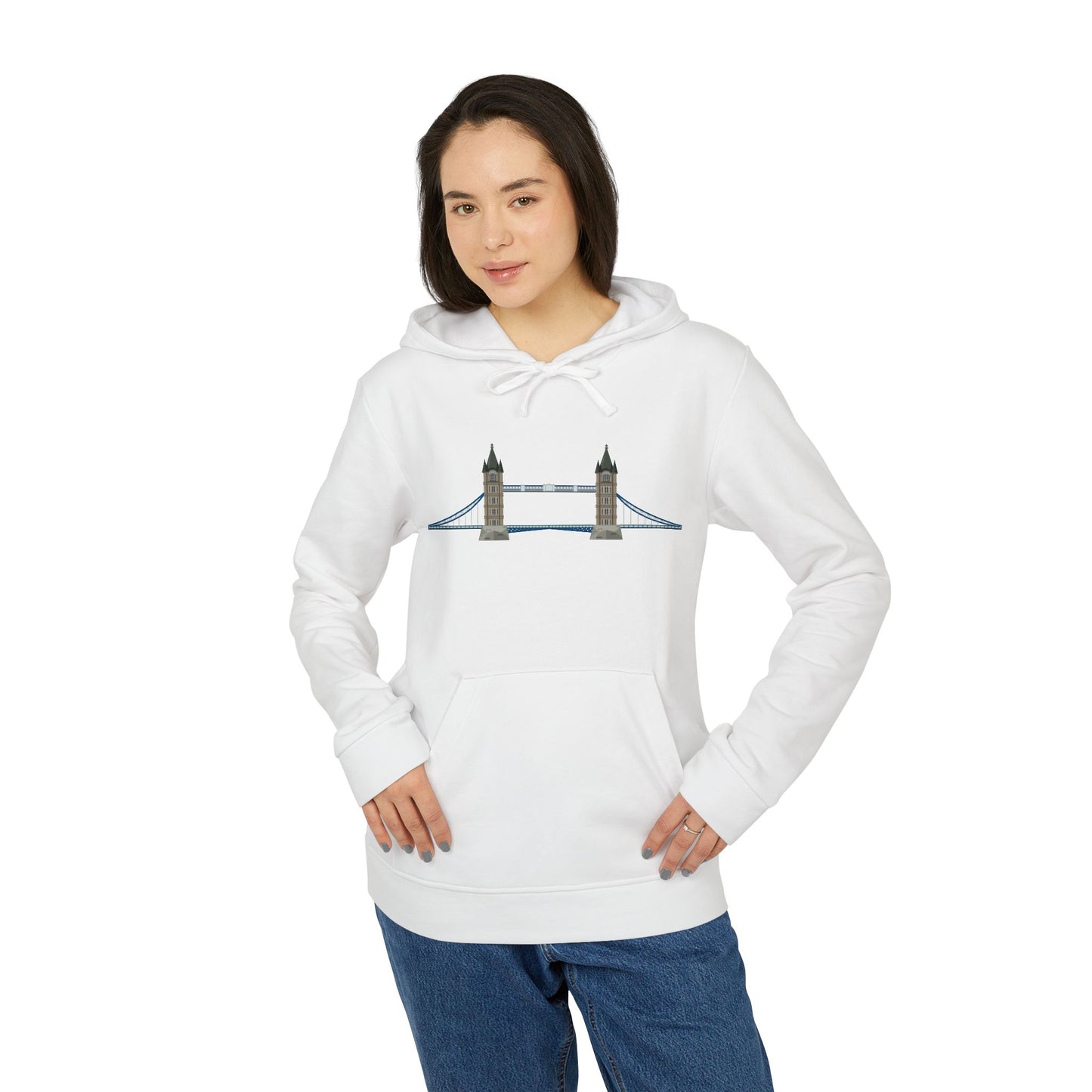 London Bridge Fleece Hoodie - Adidas Unisex Cozy Outerwear