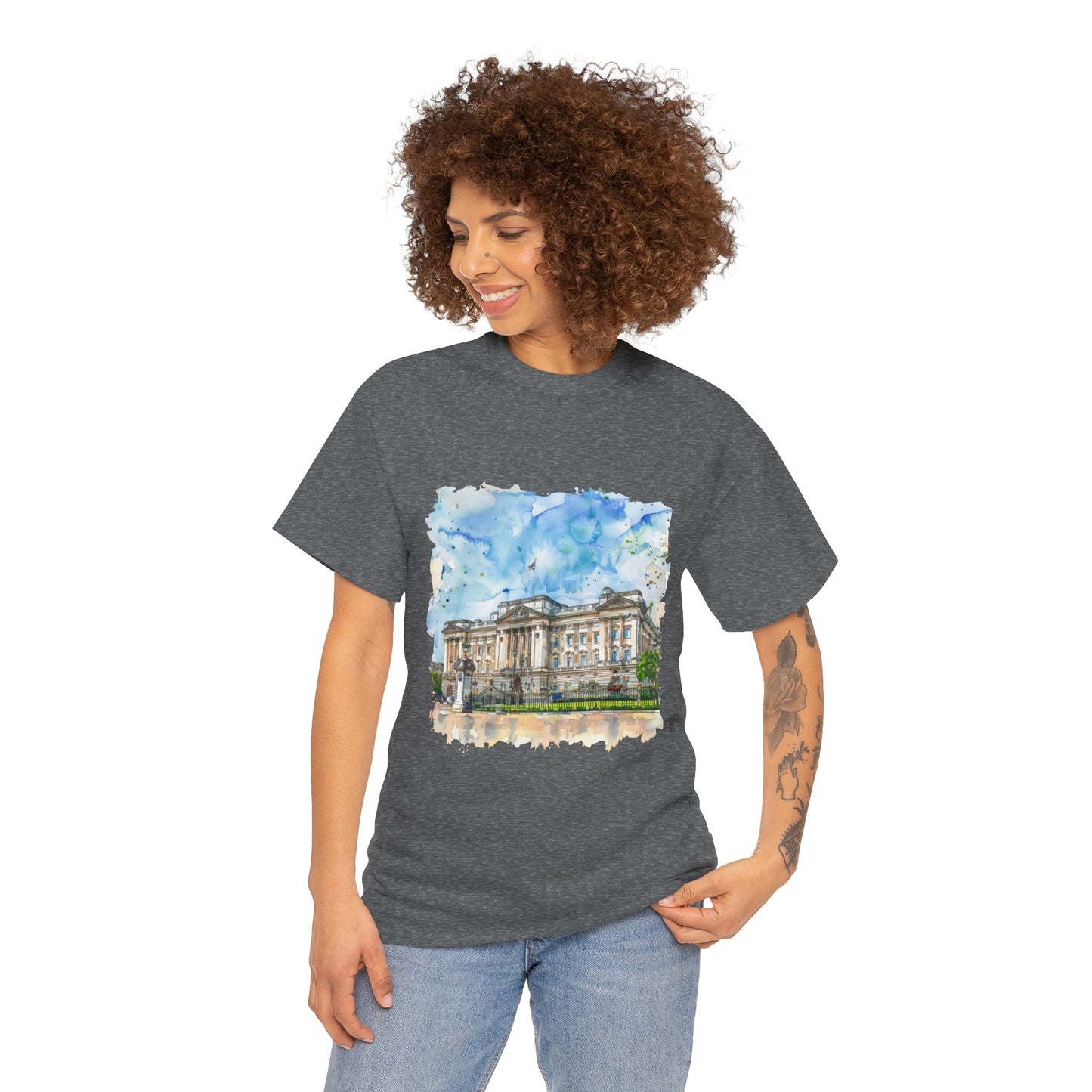 Unisex Heavy Cotton Tee - England Aesthetics - Embracing Classic British Charm and Style