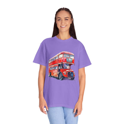 Unisex Garment-Dyed T-shirt - London’s Pride: The Iconic Red Bus
