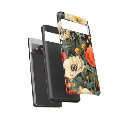 Floral Phone Case - Tough Cases with Vibrant Garden Design, Phone Accessory, Gift for Her, Spring Style, Nature Lover