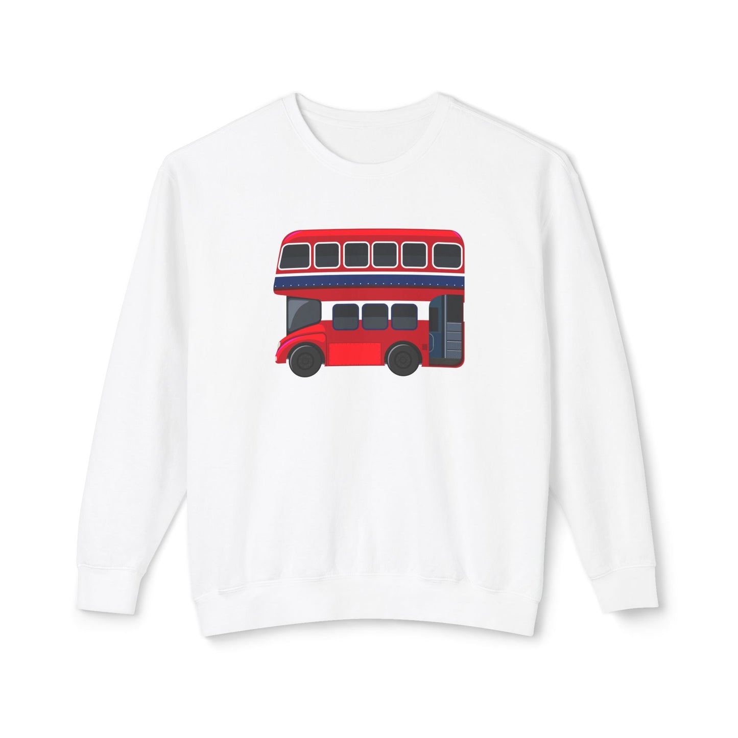 Unisex Lightweight Crewneck Sweatshirt - British English Bus