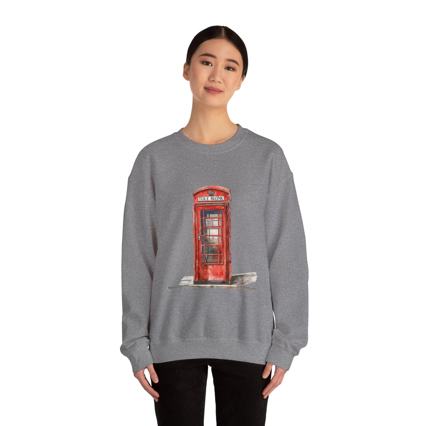 Unisex Heavy Blend™ Crewneck Sweatshirt - Iconic British Public Telephone