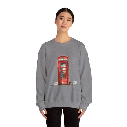 Unisex Heavy Blend™ Crewneck Sweatshirt - Iconic British Public Telephone