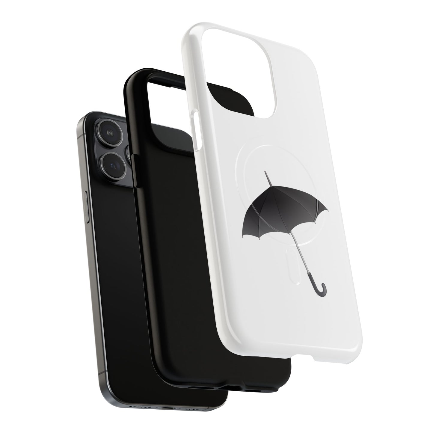 Stylish Magnetic Phone Case with Umbrella Design, Gift for Tech Lovers, Phone Accessory, Modern Design, Unique Cell Phone Cover
