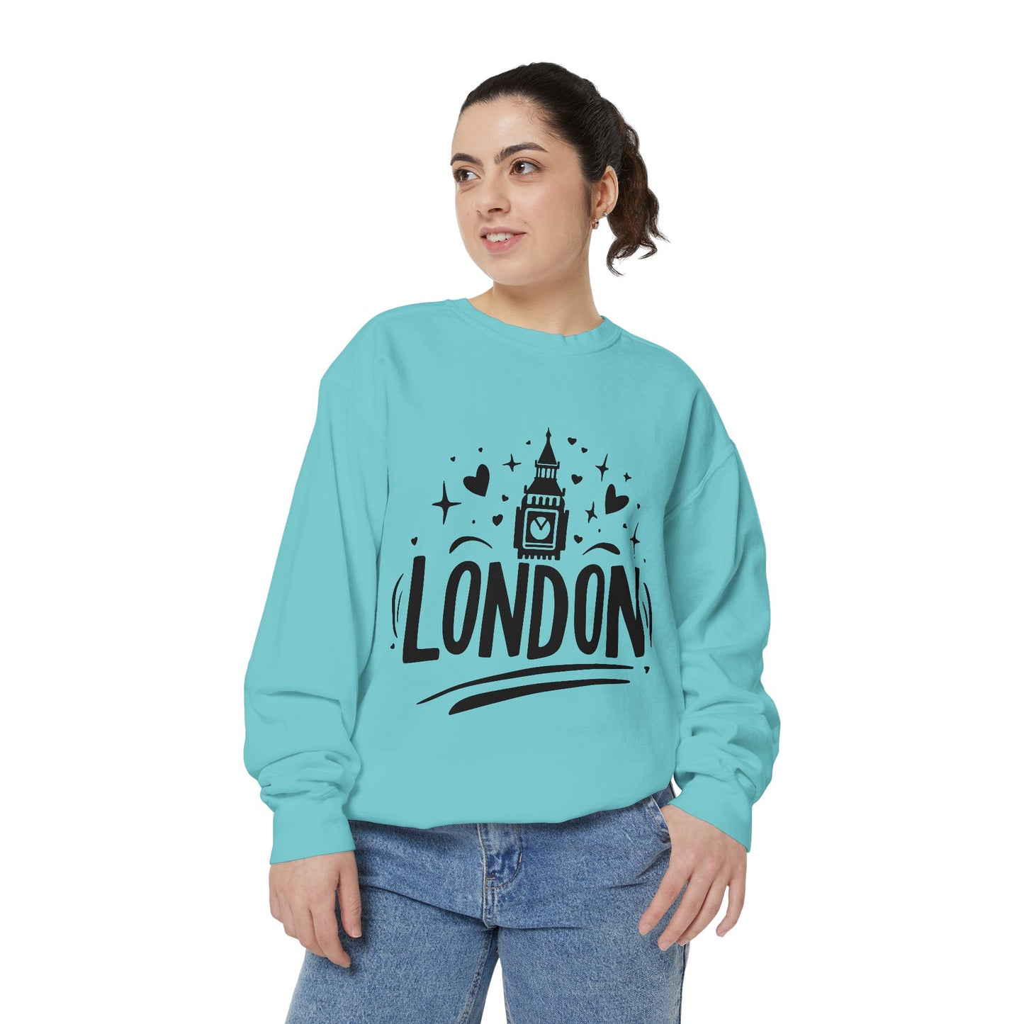 Unisex Garment-Dyed Sweatshirt - Lovely London