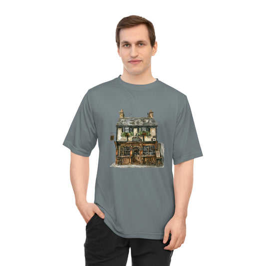 Unisex Zone Performance T-shirt - British Architecture - A Cozy Retreat