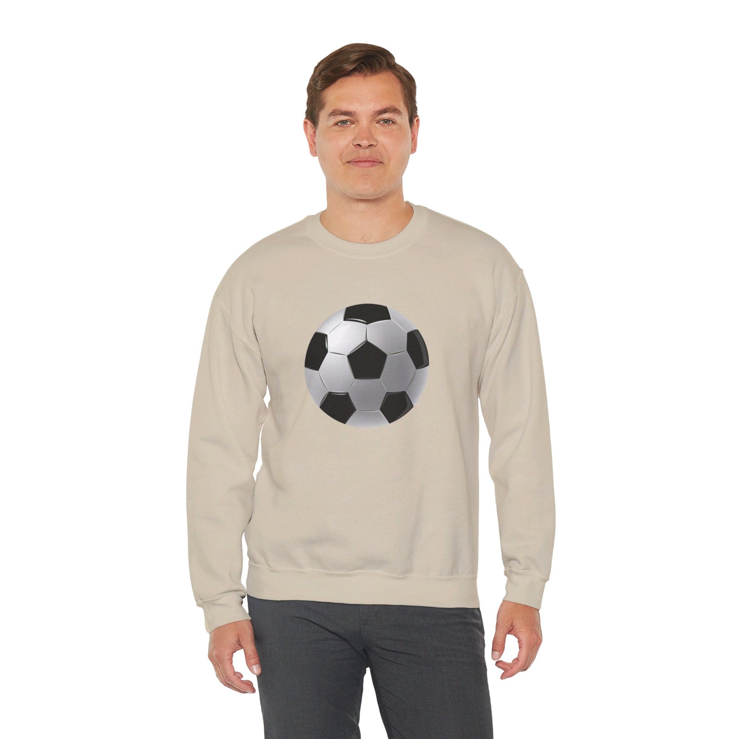 Unisex Heavy Blend™ Crewneck Sweatshirt Lightweight - Dynamic Football Design