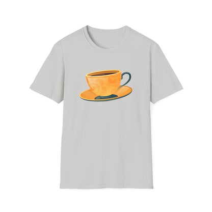 Elegant British Tea Cup - Classic Tea Time Fashionable Unisex Softstyle T-Shirt