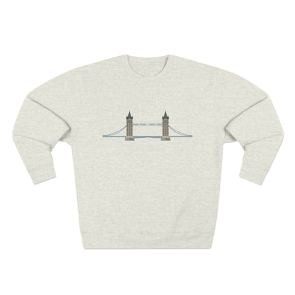 Unisex Crewneck Sweatshirt - Tower Bridge - Iconic London Landmark