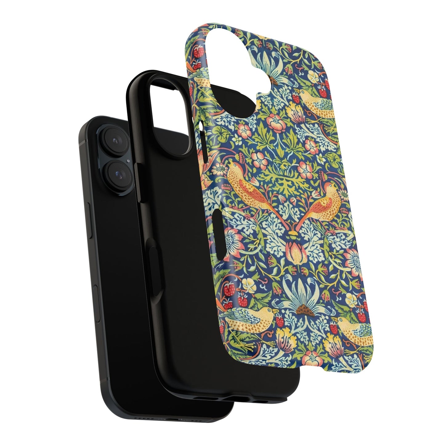 Floral Phone Case | Tough Cases, Stylish Protection, Unique Gift, Eco-Friendly, Floral Pattern, Bird Design