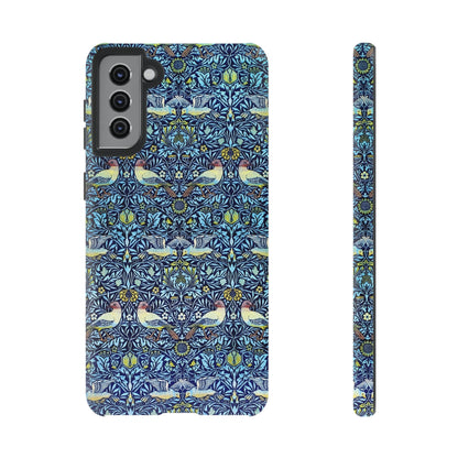 Bird and Floral Pattern Phone Case, Tough Cases, Gift for Nature Lovers, Eco-friendly, Custom Phone Accessories, All-Occasion