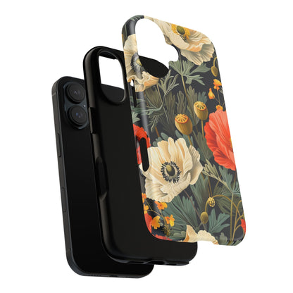 Floral Phone Case - Tough Cases with Vibrant Garden Design, Phone Accessory, Gift for Her, Spring Style, Nature Lover